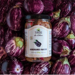 Terroirs du Liban - Aubergines Farcies à l'Huile (Makdous)- 270 g - Makdous - Apéritif et mezzé- Artisanales et Naturelles