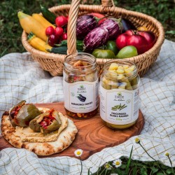 Terroirs du Liban - Aubergines Farcies à l'Huile (Makdous)- 270 g - Makdous - Apéritif et mezzé- Artisanales et Naturelles