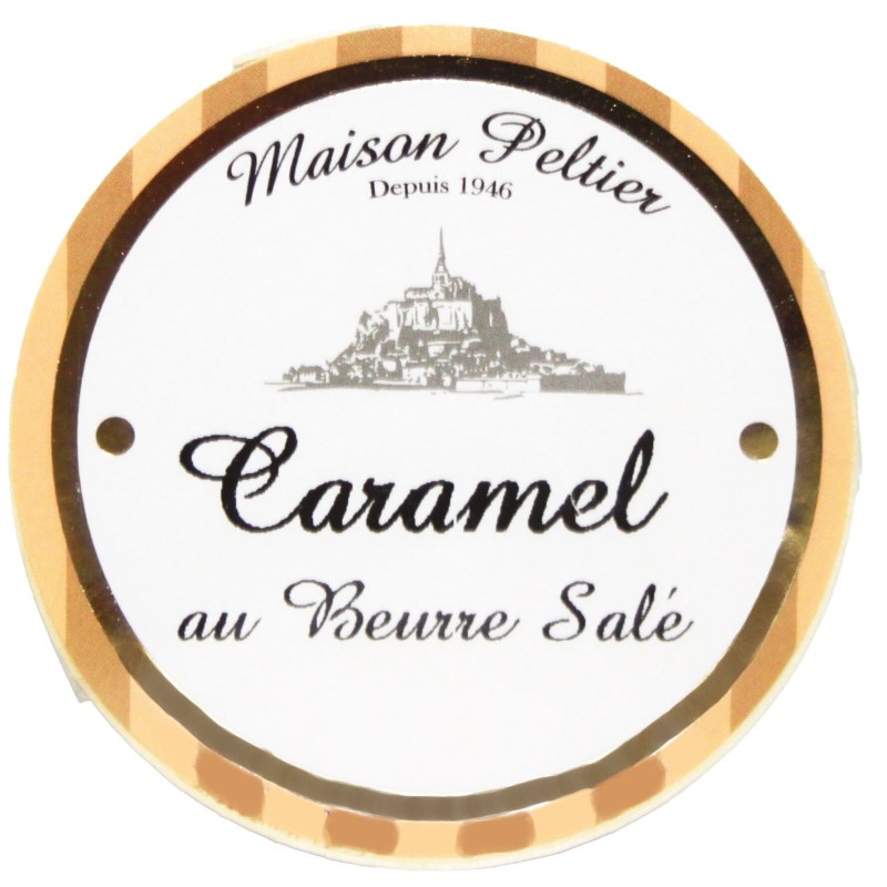 Maison Peltier Boîte Ronde Caramel au Beurre Salé 50G
