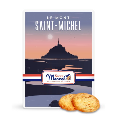 Boîte métal “Mont-Saint-Michel” - Sablés à la pomme | Sacré Marcel