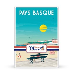 Boîte métal “Pays Basque” - Biscuits basques aux noisettes | Sacré Marcel