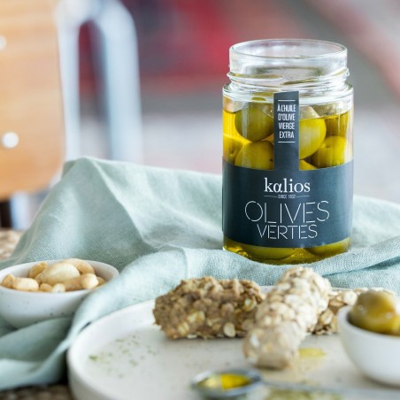 Olives vertes dans l'huile d'olive 310g