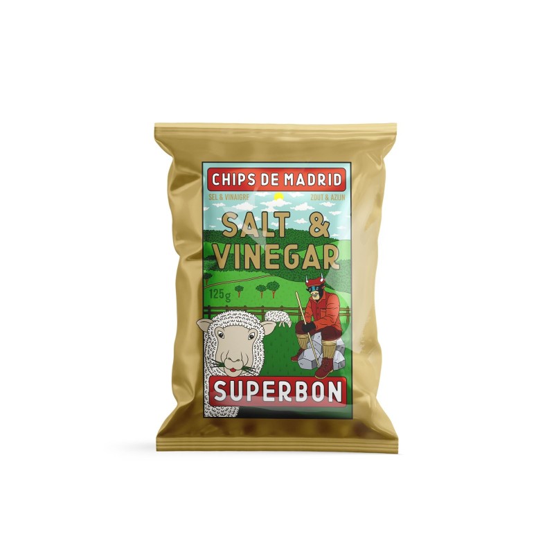 NOUVEAU - Chips Vinaigre & Sel 125g - Superbon