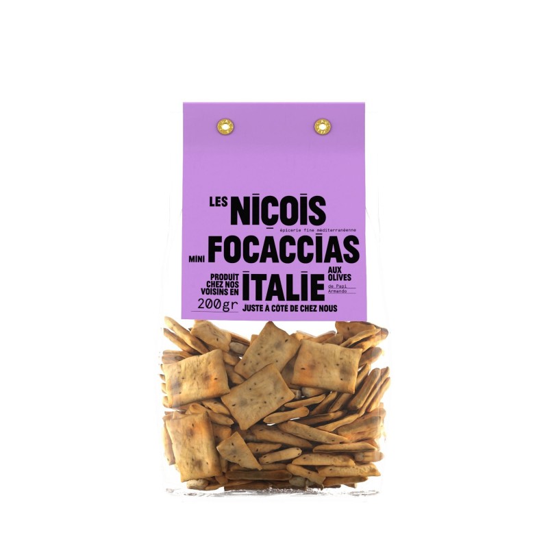 Mini-focaccias aux olives de Papi Armando (200g)