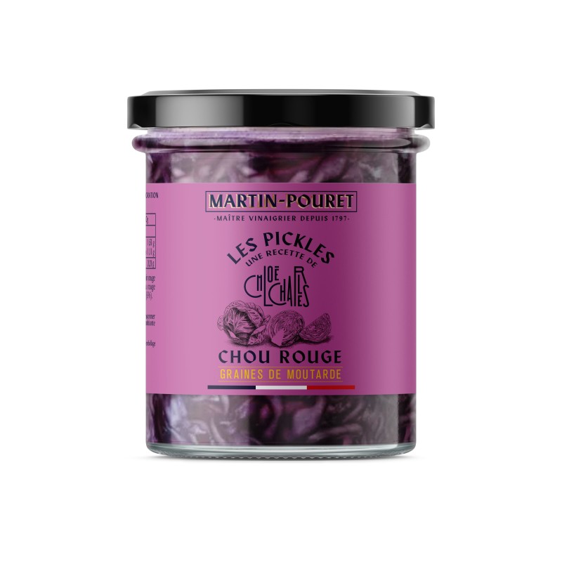 Pickles de chou rouge, graines de moutarde 60g