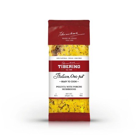 Polenta aux champignons Porcini, farine de maïs italienne prochainement avec du condiment - 2 portions