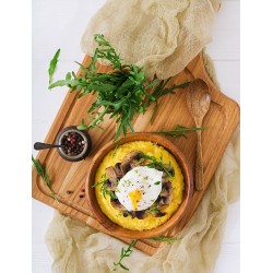 Polenta aux champignons Porcini, farine de maïs italienne prochainement avec du condiment - 2 portions