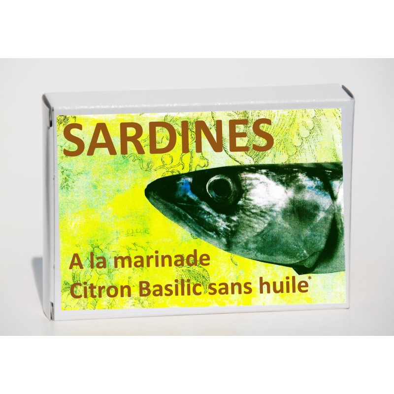CONSERVE DE POISSON COLLECTOR : Sardines à la marinade citron basilic* sans huile