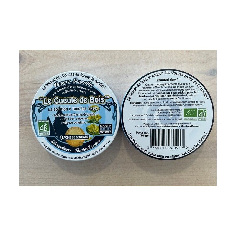 Gueule de bois : Racine de Gentiane, Sapin (HE) - 70 g