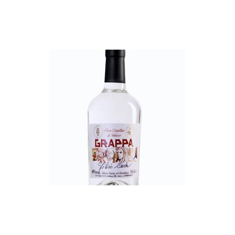 Silvio Carta Grappa Bianca Eau-de-Vie Blanc