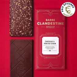 Tablette de Chocolat noir au pain au levain, bean to bar - Prix Épicures