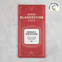 Tablette de Chocolat noir au pain au levain, bean to bar - Prix Épicures