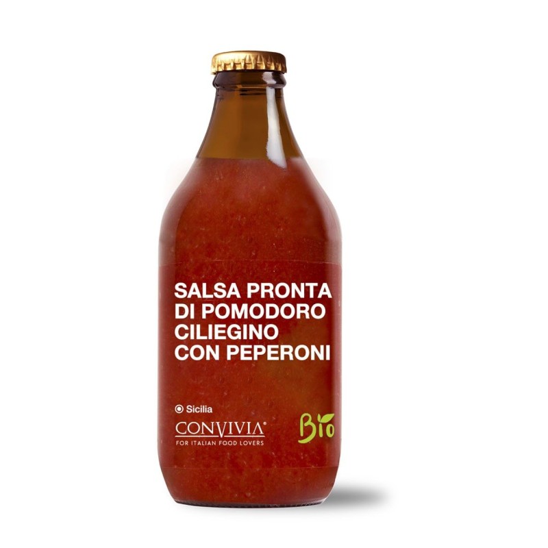 SAUCE TOMATE CERISE AUX POIVRONS BIO 330G