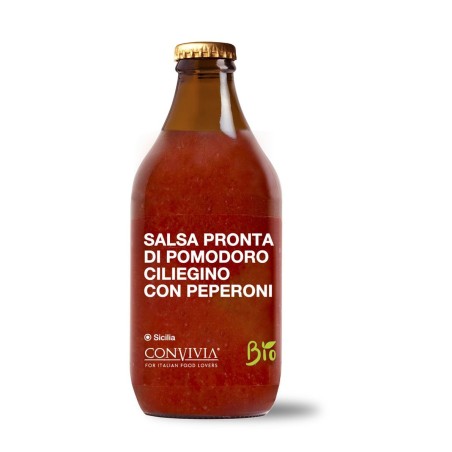SAUCE TOMATE CERISE AUX POIVRONS BIO 330G