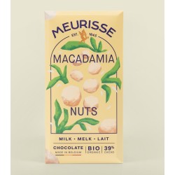 Chocolat au Lait Bio aux Noix de Macadamia (100g)
